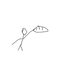 throwing food drawing by wafflez in Artbitrator