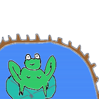happy frog drawing by adzwinz123 in Artbitrator