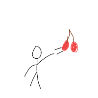 throwing food drawing by wafflez in Artbitrator