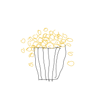 popcorn overflowing drawing by guest-f5khwhcma in Artbitrator