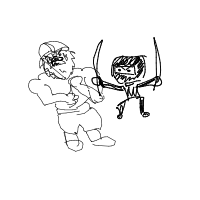 ninja vs viking drawing by guest-57o1ru44p in Artbitrator