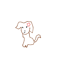 grumpy dog drawing by 77788hhh in Artbitrator