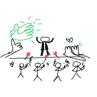 standing ovation drawing by ellie in Artbitrator