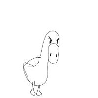angry duck drawing by guest-qqbin3rmc in Artbitrator