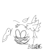 bird building nest drawing by guest-qqbin3rmc in Artbitrator