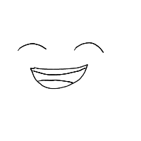 happy face drawing by lilymel09 in Artbitrator
