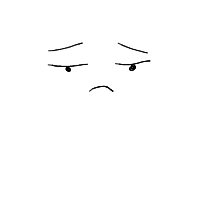 sad face drawing by lilymel09 in Artbitrator