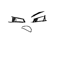 angry face drawing by lilymel09 in Artbitrator