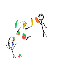 throwing food drawing by shadowdevil015 in Artbitrator