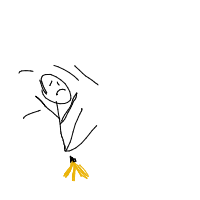 slipping on banana peel drawing by gitan0 in Artbitrator