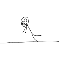 person falling over drawing by col-croberts in Artbitrator