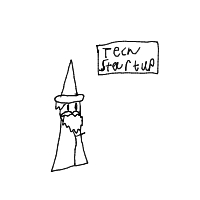 wizard at tech startup drawing by col-croberts in Artbitrator