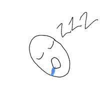 sleeping face drawing by lewis in Artbitrator