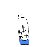 ship in bottle drawing by lewis in Artbitrator