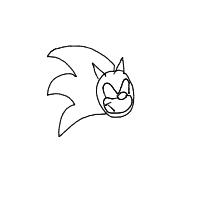 sonic drawing by lewis in Artbitrator