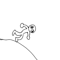 person falling over drawing by col-croberts in Artbitrator