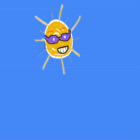sun wearing sunglasses drawing by adzwinz123 in Artbitrator