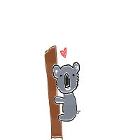 koala hugging tree drawing by adyyf in Artbitrator