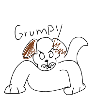 grumpy dog drawing by guest-yqg5ln6u1 in Artbitrator