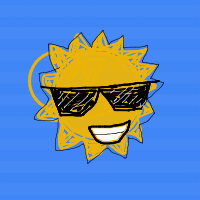 sun wearing sunglasses drawing by guest-18p70p7xd in Artbitrator