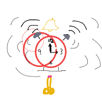 alarm clock ringing drawing by guest-18p70p7xd in Artbitrator