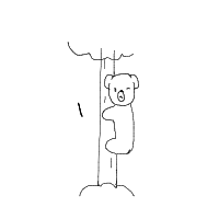 koala hugging tree drawing by lenguyenngankhanh in Artbitrator