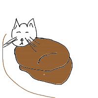sleeping cat drawing by adzwinz123 in Artbitrator