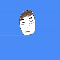 sad face drawing by adzwinz123 in Artbitrator