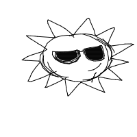 sun wearing sunglasses drawing by guest-lqqo93zi7 in Artbitrator