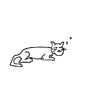 sleeping cat drawing by giography in Artbitrator