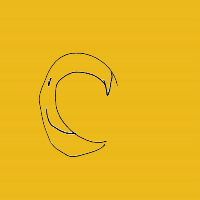 moon smiling drawing by letsdraw290 in Artbitrator