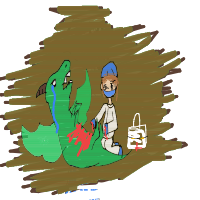 dragon in therapy drawing by lenguyenngankhanh in Artbitrator