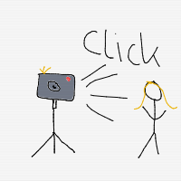 taking photo drawing by milo in Artbitrator