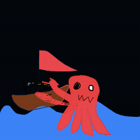 kraken attacking ship drawing by milo in Artbitrator