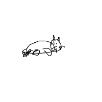 sleeping cat drawing by kjkjk in Artbitrator