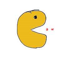 pac-man drawing by adam2 in Artbitrator