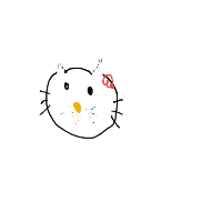 hello kitty drawing by aleksapopov in Artbitrator