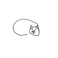 sleeping cat drawing by aleksapopov in Artbitrator