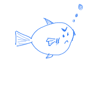 grumpy fish drawing by adam2 in Artbitrator