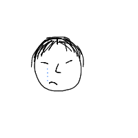 crying face drawing by adam2 in Artbitrator