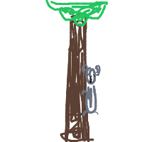 koala hugging tree drawing by lenguyenngankhanh in Artbitrator
