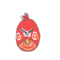 angry bird drawing by roadkill in Artbitrator