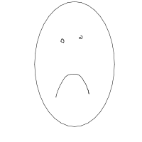 sad face drawing by schmizherlong in Artbitrator