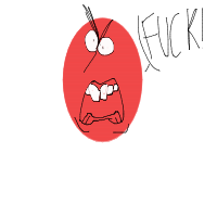 angry face drawing by schmizherlong in Artbitrator