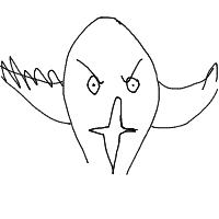 angry bird drawing by braxxisthename in Artbitrator