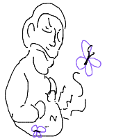 butterflies in stomach drawing by vihtor in Artbitrator