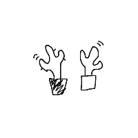 dancing cactus drawing by ppsharp in Artbitrator