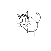 sleeping cat drawing by aaabc in Artbitrator