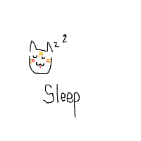 sleeping cat drawing by iris in Artbitrator
