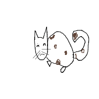 sleeping cat drawing by shirisha in Artbitrator